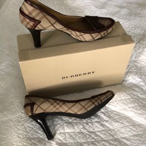 Burberry plaid heels